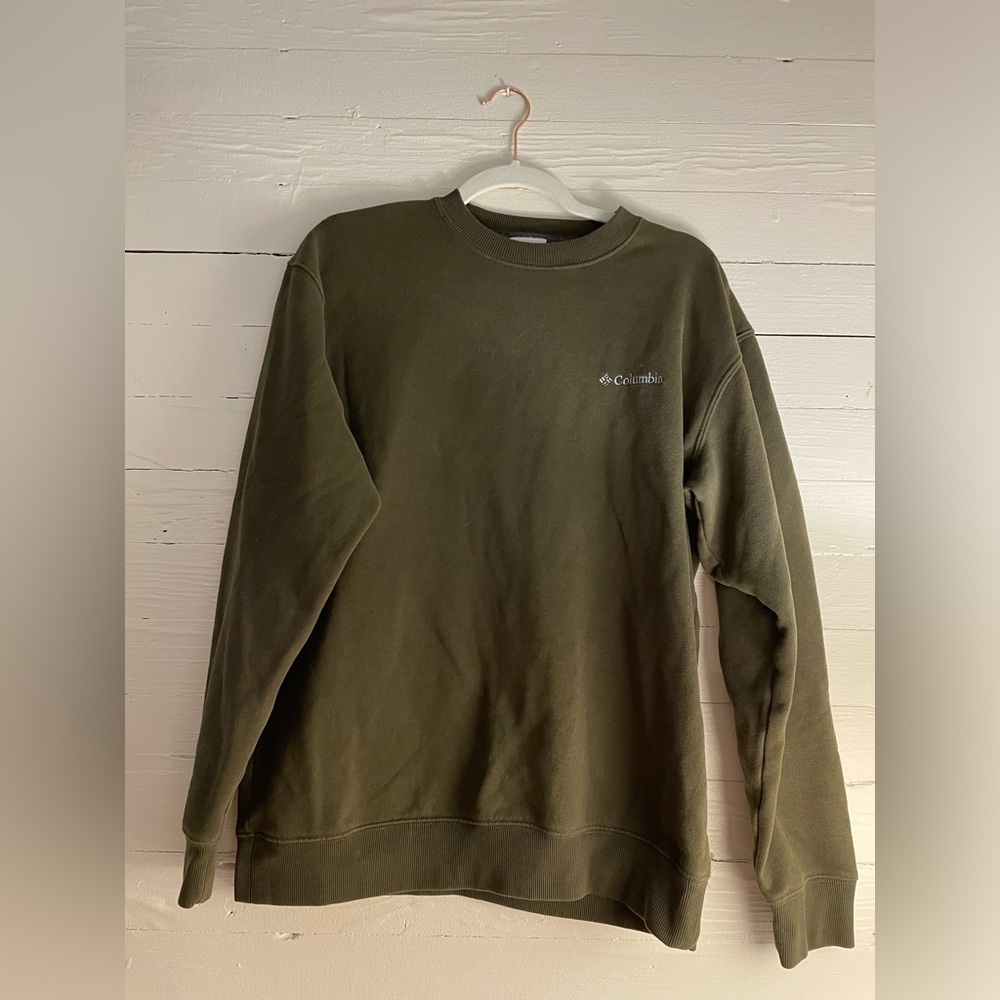 Olive Green Columbia Crewneck